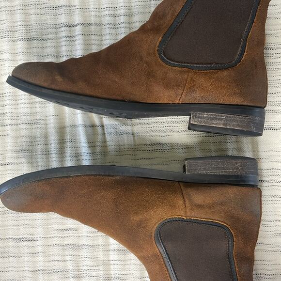 Thursday Boot Company Duchess Chelsea Boots Pull On Brown Leather Women's 9.5 - Picture 8 of 12